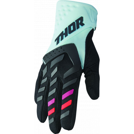 Gants Femmes Thor Spectrum - Noir, menthe