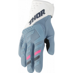 Thor Women Gloves Spectrum - Blue and white