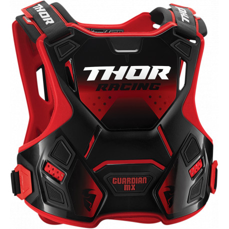 Thor Guardian MX Brustprotektor - Schwarz und Rot - XL/2XL