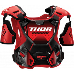 Thor Guardian Roost Deflector - Black and red - XL/2XL