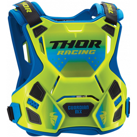 Plastron Thor Guardian MX pour enfants - Jaune et bleu