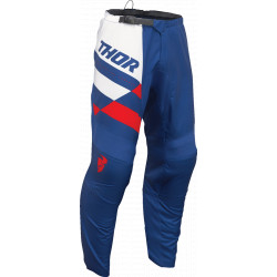 Pantalon MX Thor Sector Checker Enfants - Bleu, rouge, blanc