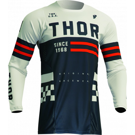 Maillot Thor Pulse Combat Enfants - Bleu marine, blanc