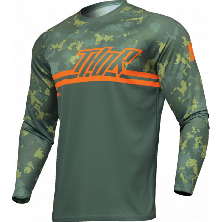 Maillot Thor Sector Digi Enfants - Camo vert