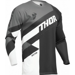 Thor Jersey Sector Checker Kids - Grey and white