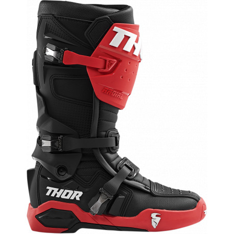 Bottes MX Thor Radial - Rouge et noir