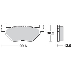 Disc brake pads Rear WRP WG-7328