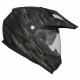 Casque Moto Vito Adventure Molino - Noir mat et vert