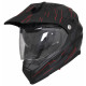 Vito Molino Adventure Helm - Mattschwarz und Rot