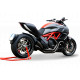 Ligne Factory Hpcorse Hydroform Noir Ducati 1200 Diavel 2011-16