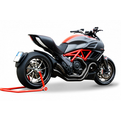 Auspuff Hpcorse Hydroform Factory Line Schwarz Ducati 1200 Diavel 2011-16