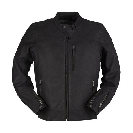 Furygan Motorcycle Leather Jacket Clint Evo - Black