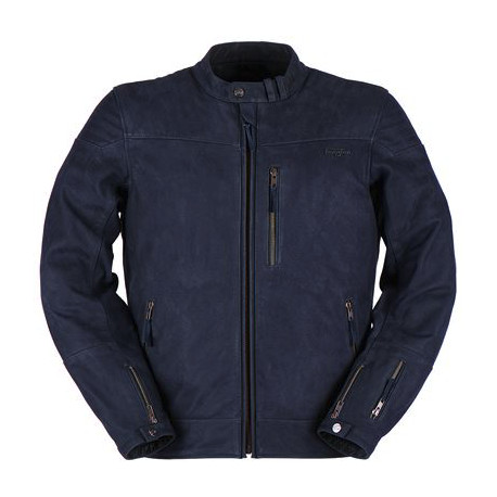 Furygan Veste Moto Cuir Clint Evo - Bleu