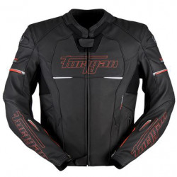 Furygan Leather Motorbike Jacket Nitros - Black and red