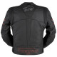 Furygan Veste Moto Cuir Nitros - Noir et rouge