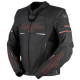 Furygan Veste Moto Cuir Nitros - Noir et rouge