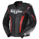 Furygan Veste Cuir Moto Pro One - Noir et rouge