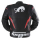 Furygan Veste Cuir Moto Pro One - Noir et rouge