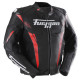 Furygan Veste Cuir Moto Pro One - Noir et rouge