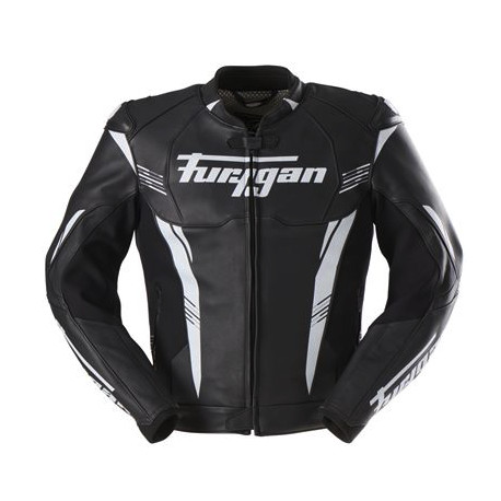 Furygan Motorradlederjacke Pro One - Schwarz und Weiss