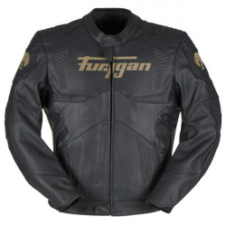 Furygan Leather Motorbike Jacket Sherman Evo - Black and gold