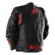 Furygan Veste Moto Cuir Raptor Evo 3 - Noir et rouge