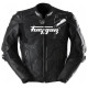 Furygan Veste Moto Cuir Raptor Evo 3 - Noir, blanc, blanc