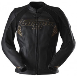 Furygan Veste Moto Cuir Femme Alba - Noir et or