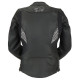 Furygan Leather Motorbike Jacket Woman Alba - Black and White