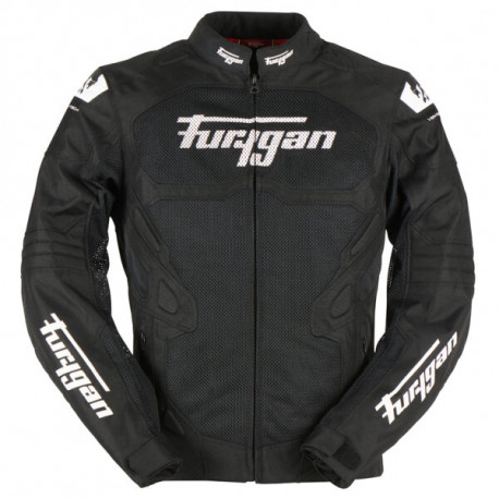 Furygan Motorbike Textile Jacket Atom Vented Evo - Black and white