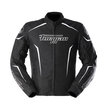 Furygan Motorbike Textile Jacket Yori - Black, white, white