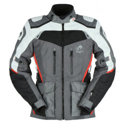 Furygan Motorbike Textile Jacket Apalaches vented 2W1 - Black, grey, red