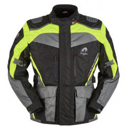 Furygan Motorbike Textile Jacket Apalaches - Black, fluo yellow