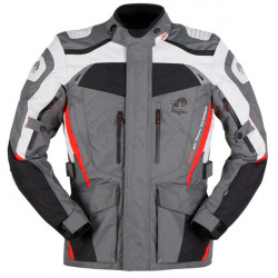 Furygan Motorbike Textile Jacket Apalaches - Black, grey, red