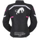 Furygan Motorrad Textilienjacke Frau Mystic Evo Vented - Schwarz, Weiss, Rosa