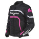 Furygan Motorbike Textile Jacket Woman Mystic Evo Vented - Black, white, pink