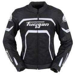 Furygan Motorbike Textile Jacket Woman Mystic Evo Vented - Black, white