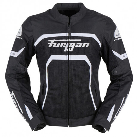 Furygan Veste Moto Textile Femme Mystic Evo Vented - Noir, blanc