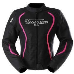 Furygan Motorbike Textile Jacket Woman Odessa Vented 3in1 - Black, white, pink