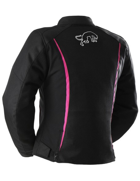Furygan Veste Moto Textile Femme Odessa Vented 3en1 - Noir, blanc, rose