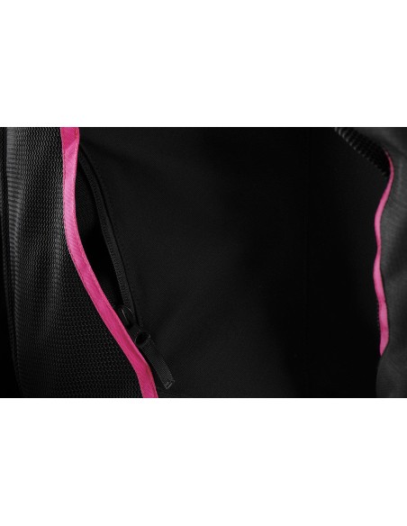 Furygan Veste Moto Textile Femme Odessa Vented 3en1 - Noir, blanc, rose