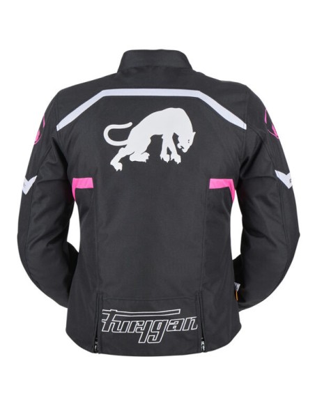 Furygan Motorbike Textile Jacket Woman Mystic Evo - Black, white, pink