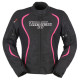 Furygan Motorrad Textilienjacke Frau Odessa - Schwarz, Weiss, Rosa