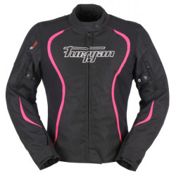 Furygan Motorbike Textile Jacket Woman Odessa - Black, white, pink