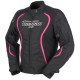 Furygan Motorrad Textilienjacke Frau Odessa - Schwarz, Weiss, Rosa