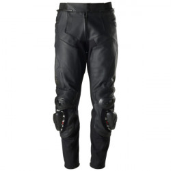 Furygan Motorcycle Leather Pants Ghost - Black and gold