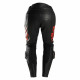 Furygan Motorbike Leather Pants Drack - Black and red