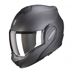 Motorradhelm Modular Scorpion EXO-TECH EVO Carbon Air Matt Schwarz