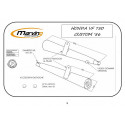 Echappement Marving Rond - Honda VF 750 C 1982-86