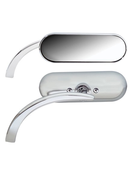 Rétroviseur Arlen Ness droite mini oval noir